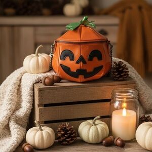 New Sparkly Pumpkin Purse by Mad Engine
